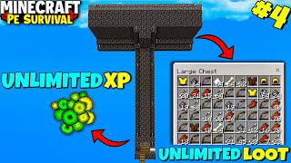 quotUnlimited XP Farm in Minecraft PE Survival Ep 4quot [upl. by Hawley]