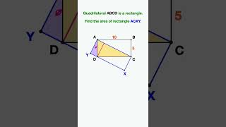 Find the Area of the Unlabeled Rectangle maths matheducation geometry area math mathedu [upl. by Onfroi]