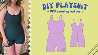 DIY Playsuit  Athleisure Sewing  Ava Playsuit  Edgewater Avenue [upl. by Eical]