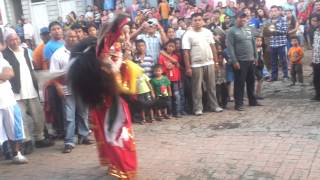 Unbelievable Lakhe Nach in LALITPURSiddhipur Dharti Dheme Khala [upl. by Wyn]