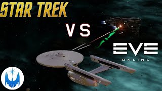 STAR TREK VS Eve Online Old Enterprise DOOMED Tactical Battle Scenario CG Breakdown [upl. by Zahavi]