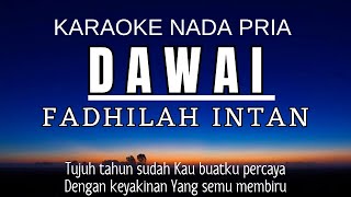 FADHILAH INTAN  Dawai Karaoke Male Key  Nada Pria 3 [upl. by Buke]