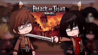 Past AOT react to future Eren  ALL PARTS  Gacha react  aot react  GCRV [upl. by Ubald346]