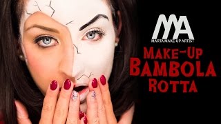 Makeup Bambola Rotta  Come truccarsi per Halloween  Marta Makeup Artist [upl. by Furmark483]