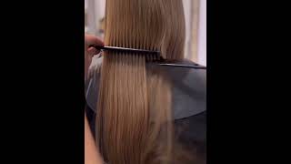 Straight Hair Cut with Professional Touch treanding hairstyle LuxyHair TipsforClips♥️ [upl. by Zsuedat]