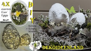 DIY Easterspring decor Frühlings DekoOsterei  Easter eggs ideas  Spring Wreath DekoideenLand [upl. by Tatiana887]