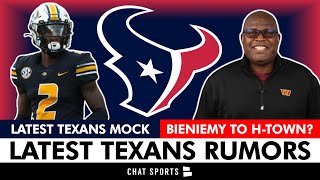 LATEST Texans Rumors On Eric Bieniemy Joining The Texans Coaching Staff New ESPN 1Round Mock Draft [upl. by Bamford]