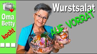 Wurstsalat einwecken als Vorrat [upl. by Akisey]