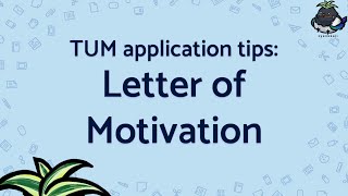 My masters application to TUM motivation letter [upl. by Yroggerg]