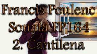 Francis Poulenc  II 2 CANTILENA  Sonata  Flauto  Orchestra  Ensemble  Flute Choir [upl. by Peterus]