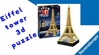 Eiffel Tower 3D PUZZLE Ravensburger build step by step [upl. by Carleen395]