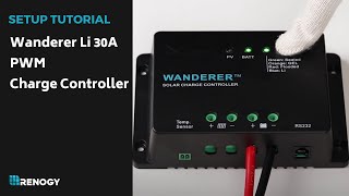 Renogy Wanderer Li 30A PWM Charge Controller [upl. by Attener977]