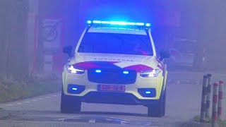 Man gewond bij bedrijfsongeval Rotschotseweg SintMichielsgestel  MMT 08904 amp Ambulance met spoed [upl. by Ahseiyt]