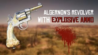 Red Dead Redemption 2  Algernons Revolver with explosive ammo [upl. by Ellohcin96]