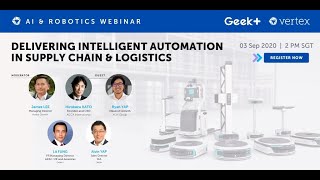 Webinar AI amp Robotics  Delivering Intelligent Automation in Supply Chain amp Logistics [upl. by Rhu307]