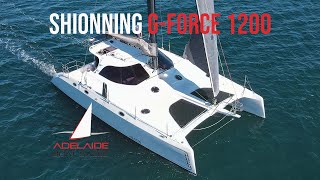 Schionning GForce 1200  world cruising catamaran setup for solo sailing [upl. by Eimor]