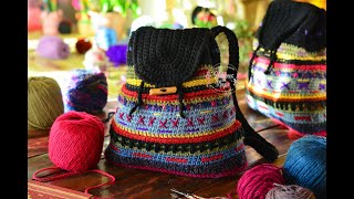 Mochila Bohemia  Paso a paso en crochet [upl. by Mountfort]