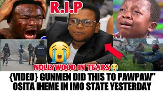 😭NOLLYWOOD IN TËR AS GUNMEN DID THIS TO PAWPAW OSITA IHEME YESTERDAY IN IMO STATE  AKI amp PAWPAW [upl. by Quintie561]