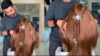 Kashees inspired Hairstyle  Kashees Hairstyle tutorial step by step  Braids hairstyle [upl. by Evot]