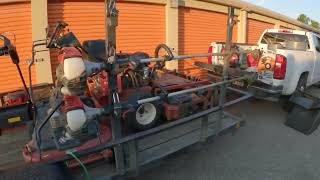 LOADING UP My TRAILER With EXMARK MOWERS At 6AM EARLY FRIDAY START lawncare landscaping exmark [upl. by Anderer861]