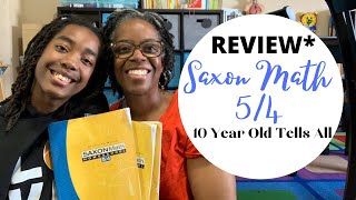 REVIEW Saxon Math 54 Homeschool Math Curriculum [upl. by Ylrbmik890]