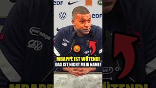 Mbappé hat genug Falsche Aussprache seines Namens nervt ihn total 😡 [upl. by Cordalia]