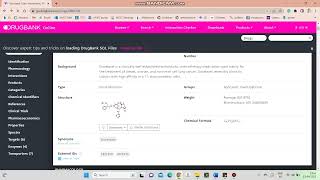 How to download PDB file form drugbank  Research World  2 mintues [upl. by Ynafets765]