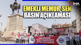 Emekli Memur Senden Enflasyon Oranları Sonrası Basın Açıklaması [upl. by Ahser539]