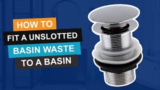 Which Waste Plug Do I Need Unslotted Or Slotted Waste Plug [upl. by Ecahc720]