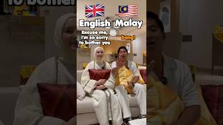 ENGLISH vs MALAY HOW to be POLITE 🤣🇲🇾🇬🇧 [upl. by Gall]