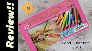 Holbein 12 Set of Colored Pencils Part 1 of 3 Basic Tone Set [upl. by Koeppel536]