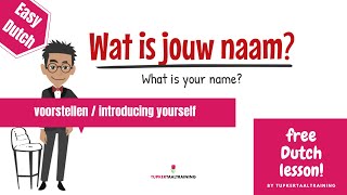 1 Vocabulary Introducing yourself Easy Dutch A lesson about introducing yourself  voorstellen [upl. by Romie]