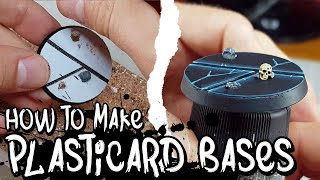 How to Make PlasticardStyrene Sheet Topped Bases [upl. by Aivekal816]