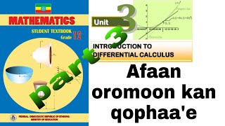 mathematics grade 12 unit 3 part 3 Afaan oromoon kan qophaae [upl. by Emelita]