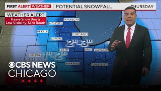 Snow forecast in Chicago calls for 2 to 3 inches Thursday [upl. by Catlaina]