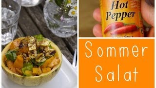 MeinSommer  Melonensalat mit Hot Pepper amp geröstetem Balsamico Knäcke [upl. by Nimoynib]