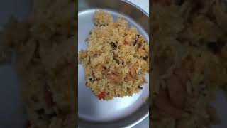 Briyani with chicken gravy briyani chickencurry yummy trending viralreels viralvideo vlog [upl. by Alaunnoif]