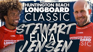 Kaniela Stewart vs Taylor Jensen  Huntington Beach Longboard Classic  Final  Heat Replay [upl. by Eymaj]