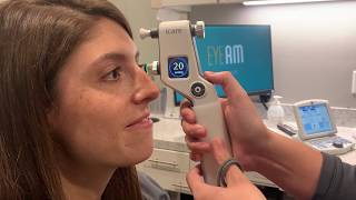 Intraocular Pressure IOP measurement with Icare tonometry for the screening of glaucoma [upl. by Arakal238]