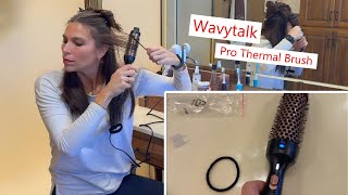 Wavytalk Pro Thermal Brush heats quick and works great hairtools blowout thermal [upl. by Bertram991]