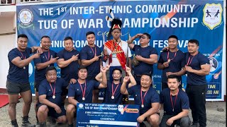 CHAKHESANG Tug Of War Team is CHAMPION of THE 1st INTERETHNIC COMMUNITY TUG OF WAR CHAMPIONSHIP [upl. by Rust]