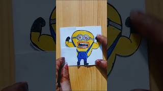 Mega minion paper folding game shortvideo art [upl. by Sivatnod]