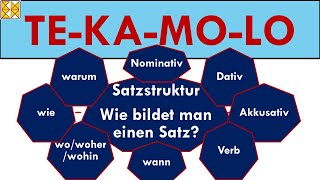 Satzstruktur im Deutschen  Wie bildet man einen Satz  TEKAMOLO mit Dativ und Akkusativ [upl. by Deloris614]