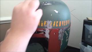 Boba Fett helmet Episode 24 Weathering and Topical Damage [upl. by Livia]