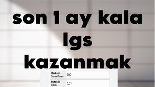 SIFIRDAN SON 1 AYDA LGS NASIL KAZANILIR  Mustafa Study [upl. by Sunil]