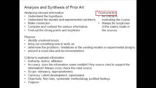 35 Analysing and Synthesizing prior arts [upl. by Andria641]