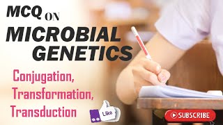 Mcq on Microbial Genetics MCQ on Bacterial Genetics Conjugation Transformation Transduction [upl. by Liscomb]