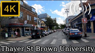 Brown University Main Drag to Providence Riverwalk Providence RI [upl. by Winthorpe]