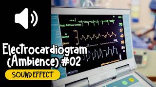 Electrocardiogram Ambience 02 Sound Effect  心电图 02 环境音 心跳 心脏 死亡 紧急 医院 音效 High Quality [upl. by Christophe]