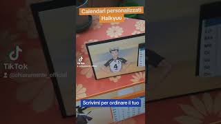 Calendari da tavolo 2025 personalizzati a tema Haikyuu [upl. by Neb]